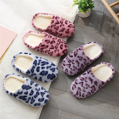Pantufa Feminina Inverno Animal Print com Salto