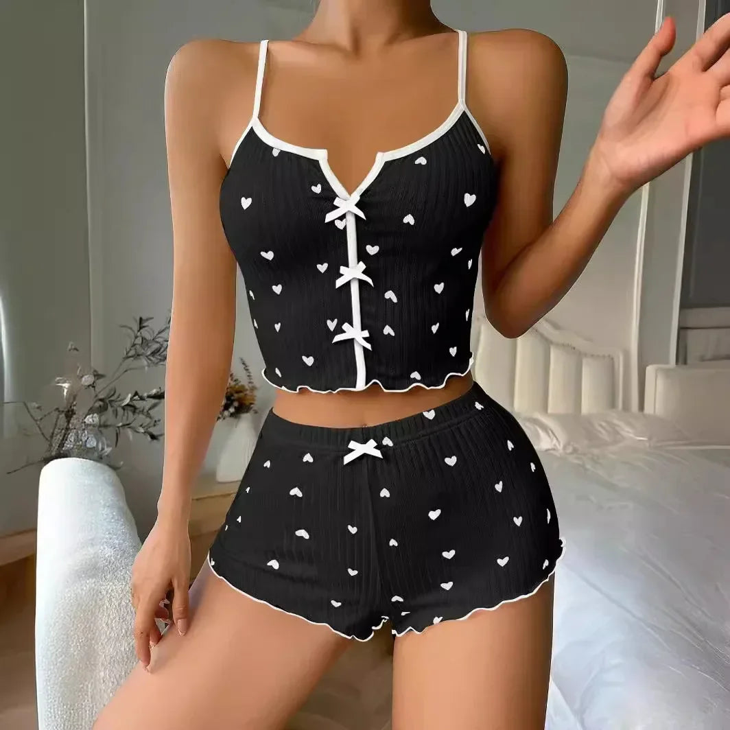 Conjunto Corações Canelado