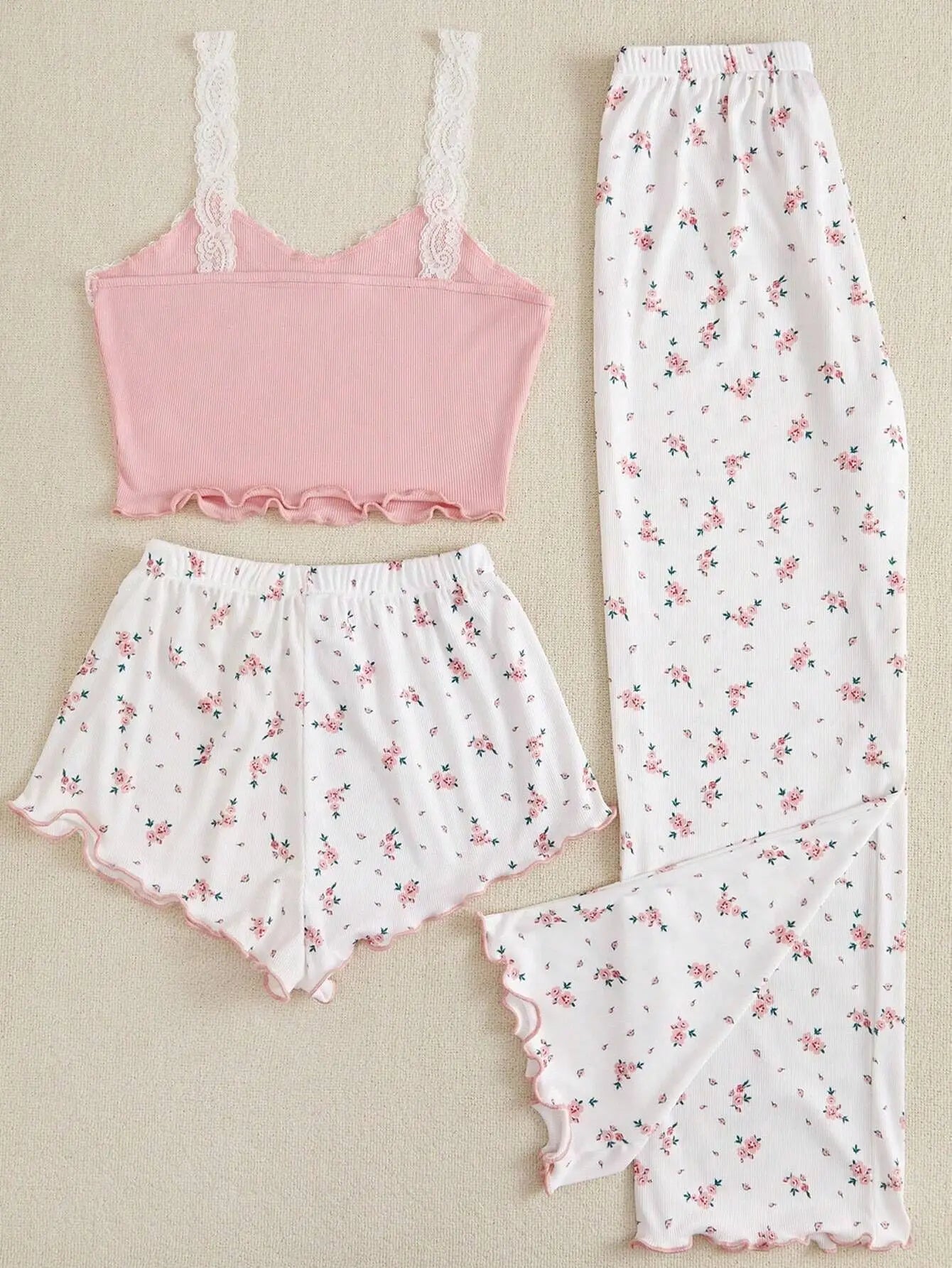 Conjunto Flowers Três Peças
