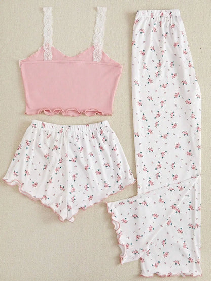 Conjunto Flowers Três Peças