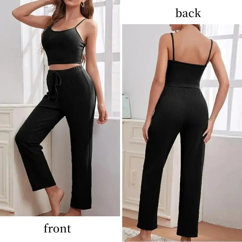 Pijama Feminino 3 Peças com Robe, Top e Calça