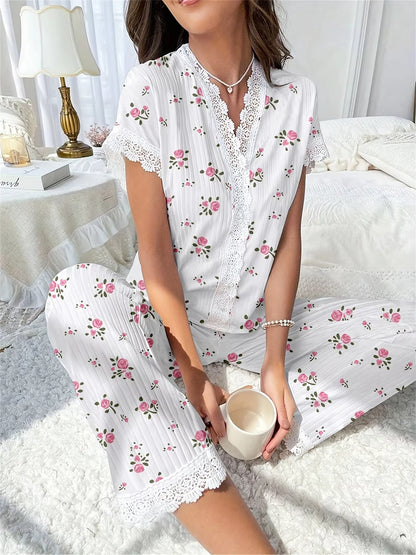 Conjunto Pìjamas com Renda