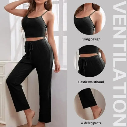 Pijama Feminino 3 Peças com Robe, Top e Calça