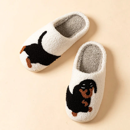 Pantufa de Pelúcia Cachorro Salsicha