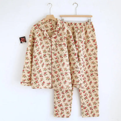 Conjunto Pijama Floral Algodão