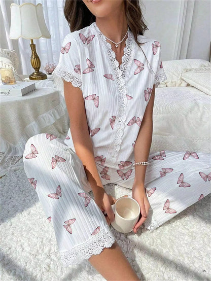 Conjunto Pìjamas com Renda