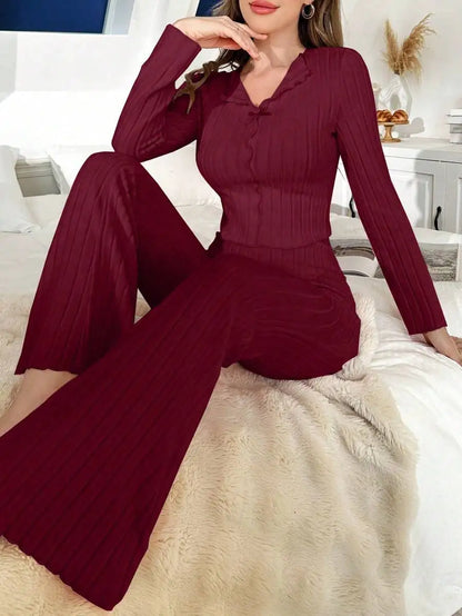 Pijama Feminino Inverno 2 Peças Manga Longa
