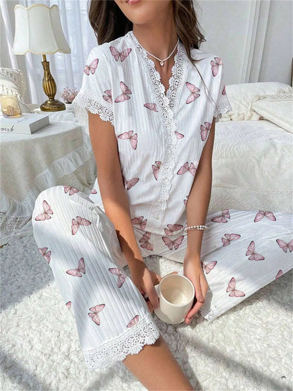 Conjunto Pìjamas com Renda