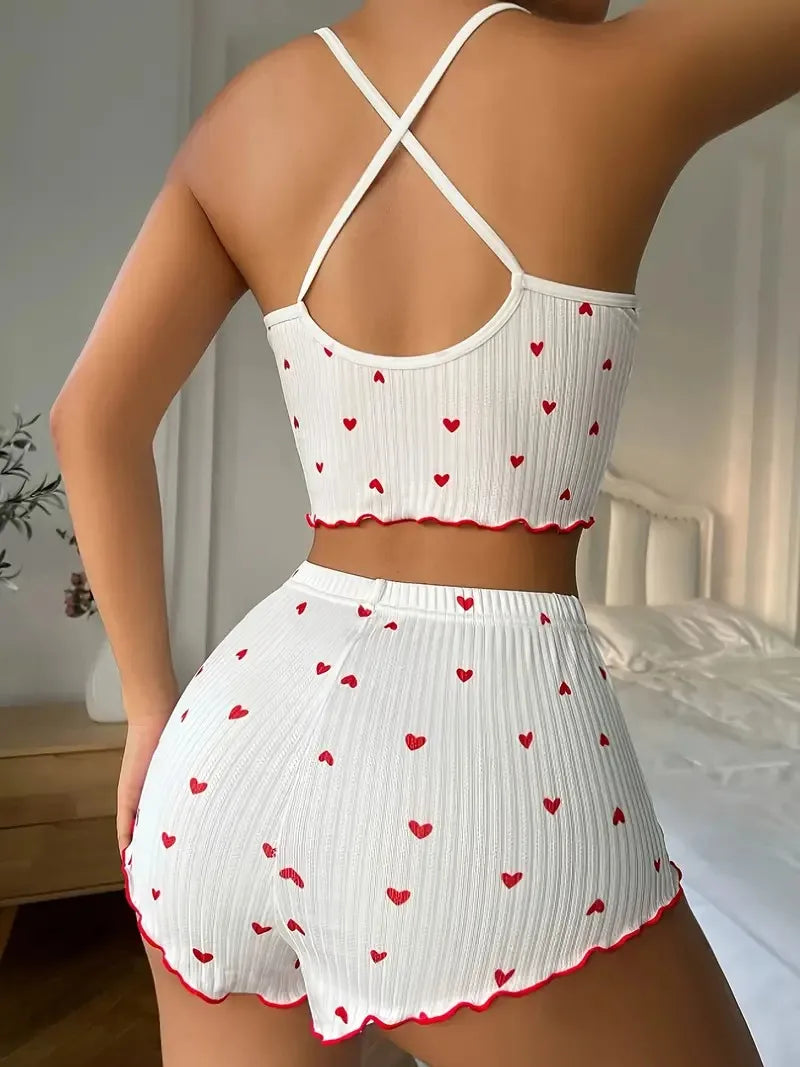 Conjunto Corações Canelado