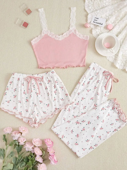 Conjunto Flowers Três Peças