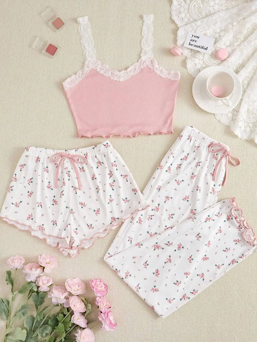 Conjunto Flowers Três Peças