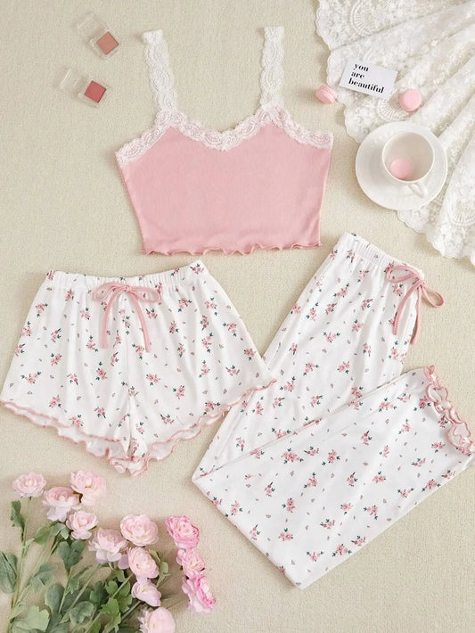 Conjunto Flowers Três Peças